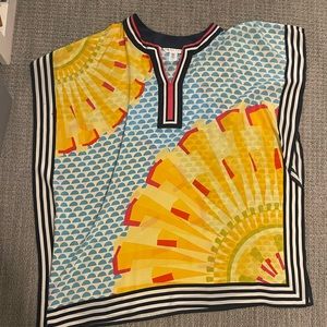 Trina Turk 100% silk swim cover/dress